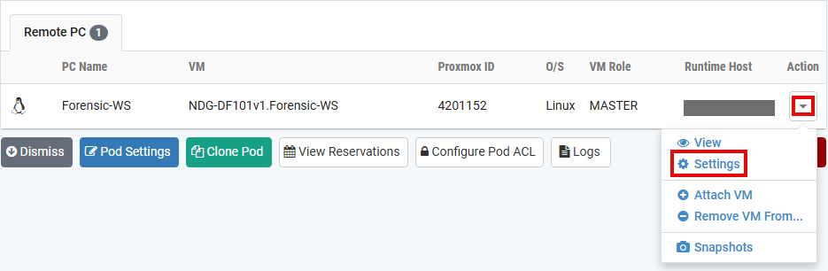 Remote PC Settings